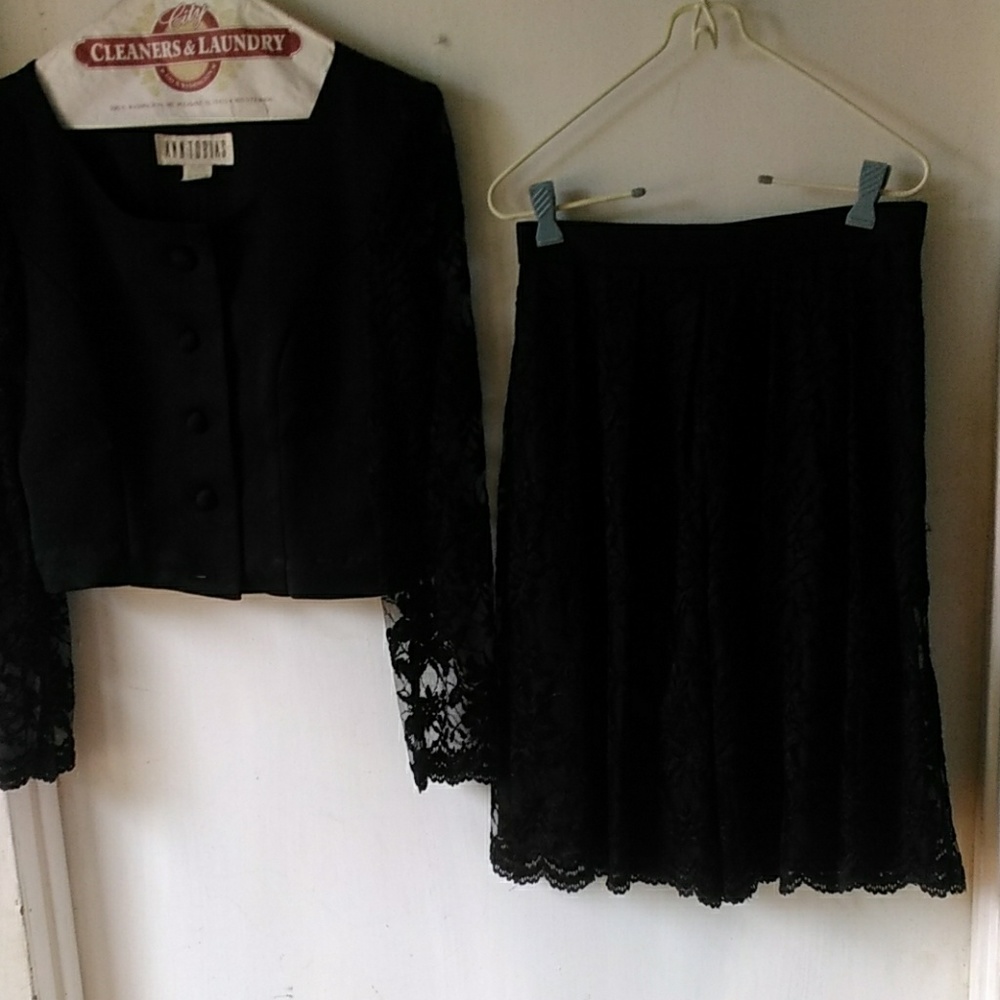 Dressy Lace covered Skort set 6.